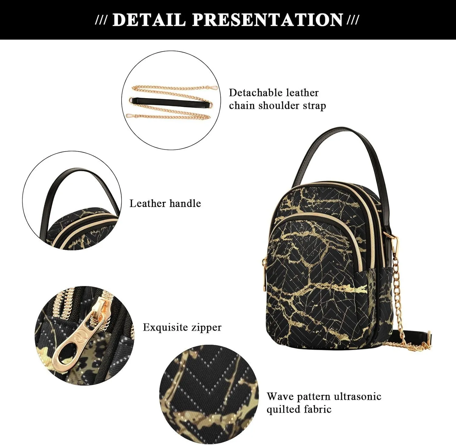 Shiny Glitter Lavender Women's Crossbody Bag, Women's Purses and Handbags Cross Body Bag for Woman