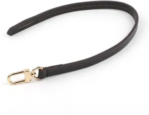 Shoulder Strap 38cm 55cm Detachable Bag Handle Replacement Bag Strap Genuine Leather Shoulder Strap Bag Part & Accessories Fashion Strap Handbags Strap(Black,38cm)