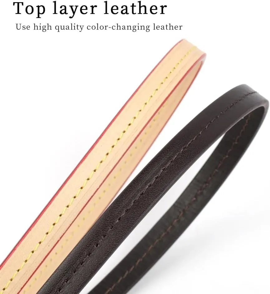 Shoulder Strap 38cm 55cm Detachable Bag Handle Replacement Bag Strap Genuine Leather Shoulder Strap Bag Part & Accessories Fashion Strap Handbags Strap(Black,38cm)