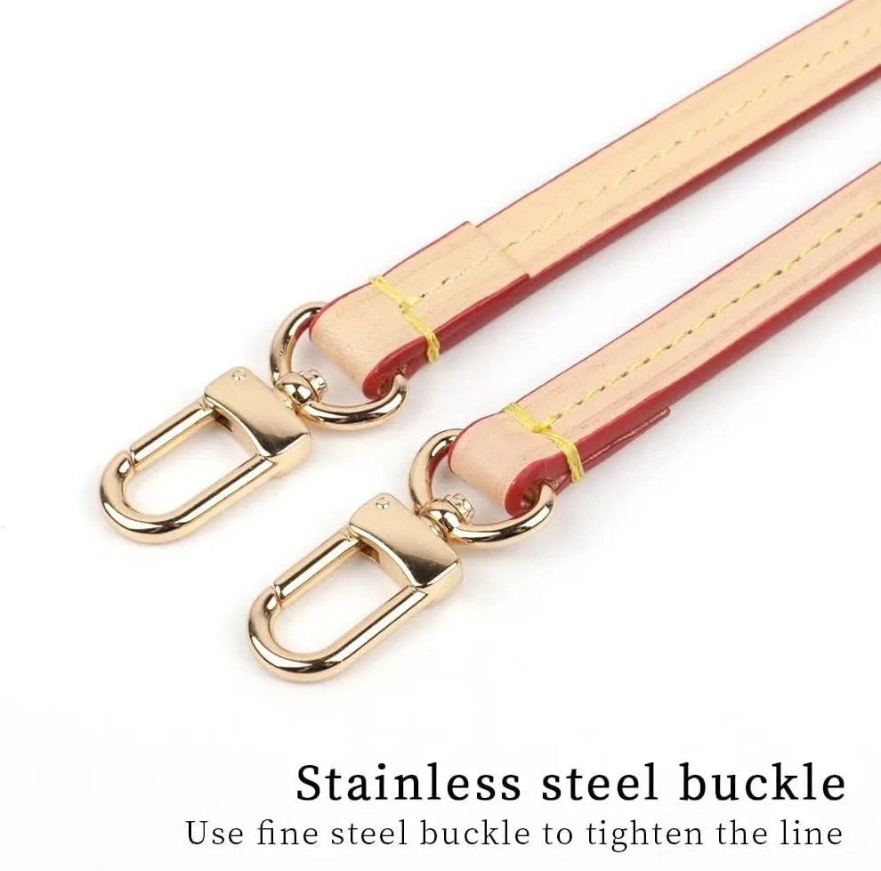Shoulder Strap 38cm 55cm Detachable Bag Handle Replacement Bag Strap Genuine Leather Shoulder Strap Bag Part & Accessories Fashion Strap Handbags Strap(Black,38cm)