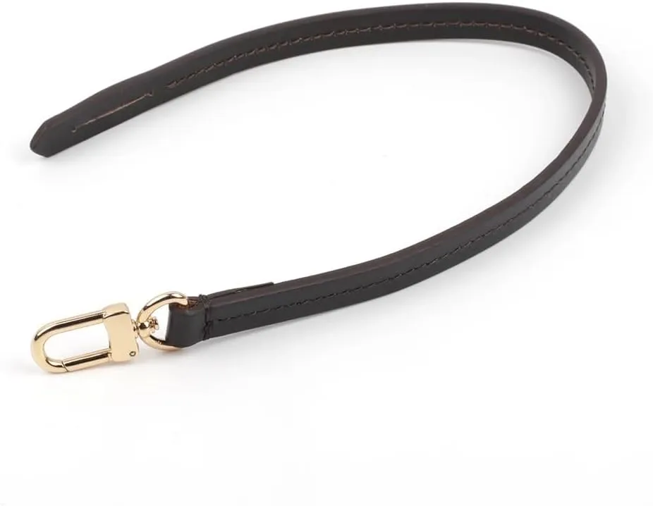 Shoulder Strap 38cm 55cm Detachable Bag Handle Replacement Bag Strap Genuine Leather Shoulder Strap Bag Part & Accessories Fashion Strap Handbags Strap(Black,38cm)