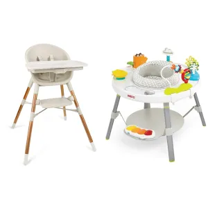 Skip Hop Baby High Chair 4-in-1 Convertible & Activity Center Play Table with Cruise & Bounce Features, 4mo 
