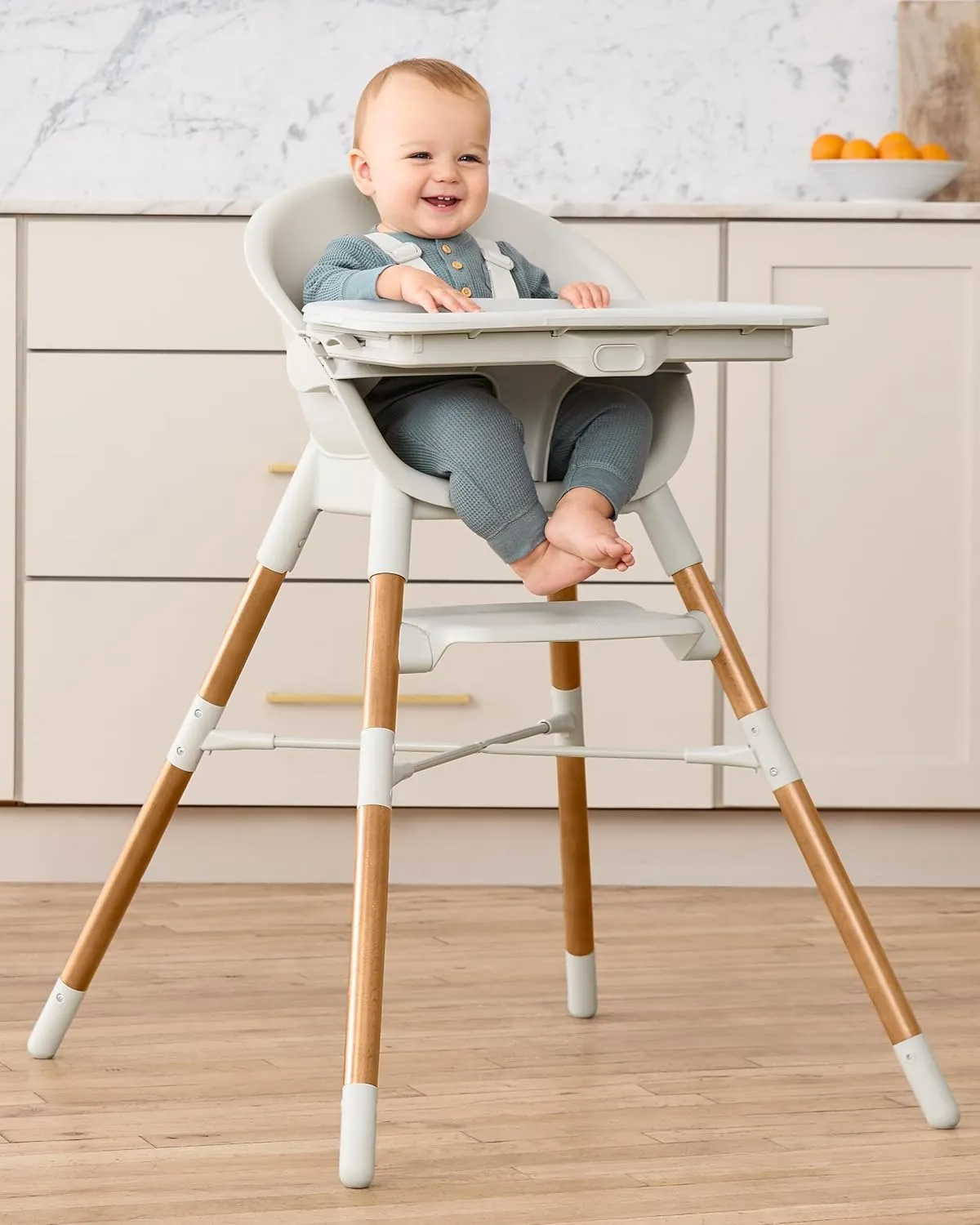 Skip Hop Baby High Chair 4-in-1 Convertible & Activity Center Play Table with Cruise & Bounce Features, 4mo 