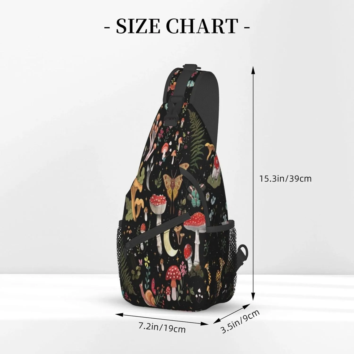 Sling Backpack Crossbody Shoulder Bag For Women Men Sling Bag Purse Travel Hiking Chest Bag Daypack Unisex