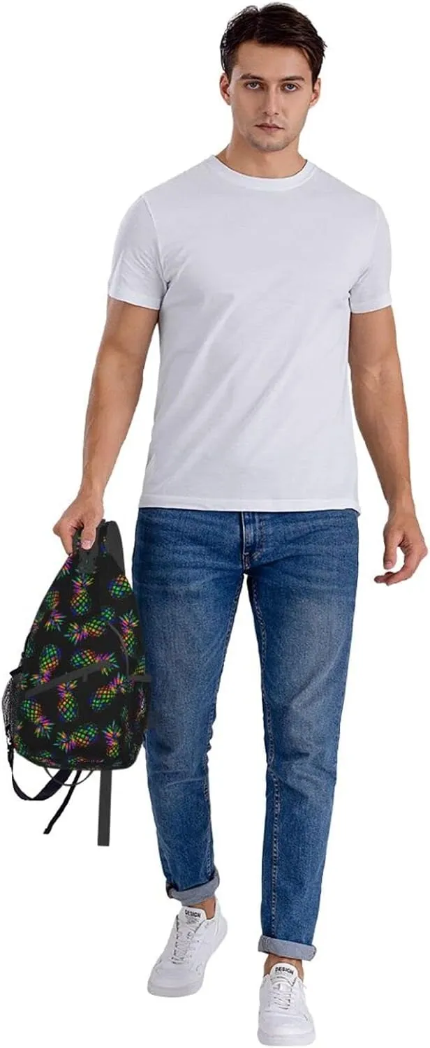 Sling Backpack For Men Hiking Daypack Crossbody Shoulder Bag Travel Chest Pack