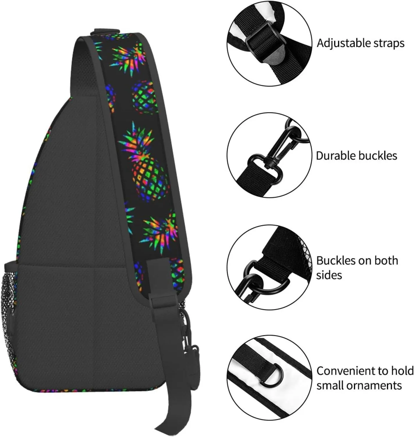 Sling Backpack For Men Hiking Daypack Crossbody Shoulder Bag Travel Chest Pack