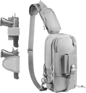 Sling Backpak Tactical Chest Pistol Bag Shoulder Bags Crossbody Sling Backpack Holster Bag for Concealed Carry