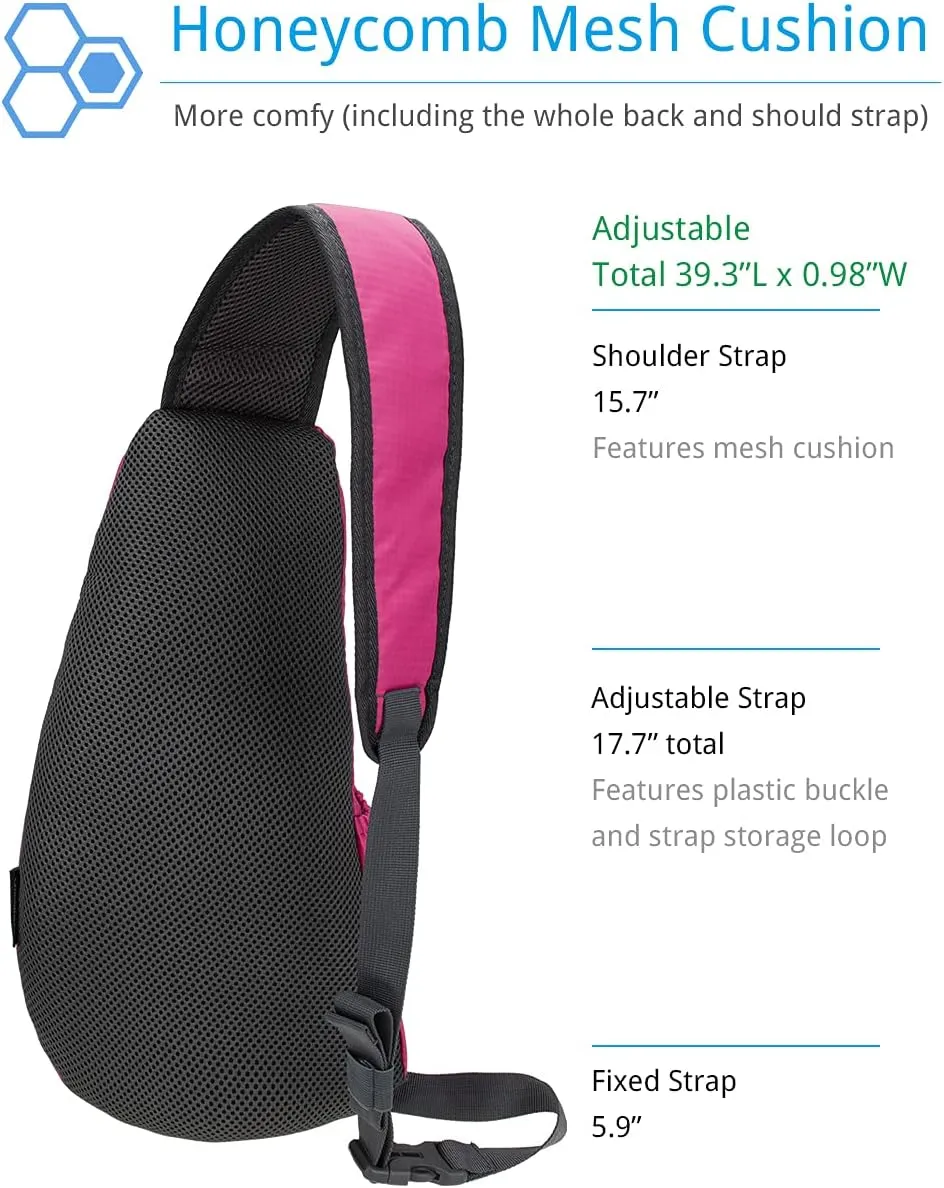 Sling Bag Crossbody Backpack for Men Womens, Chest Bag Backpack, Shoulder bag Gym Cycling Traveling Outdoor Sports