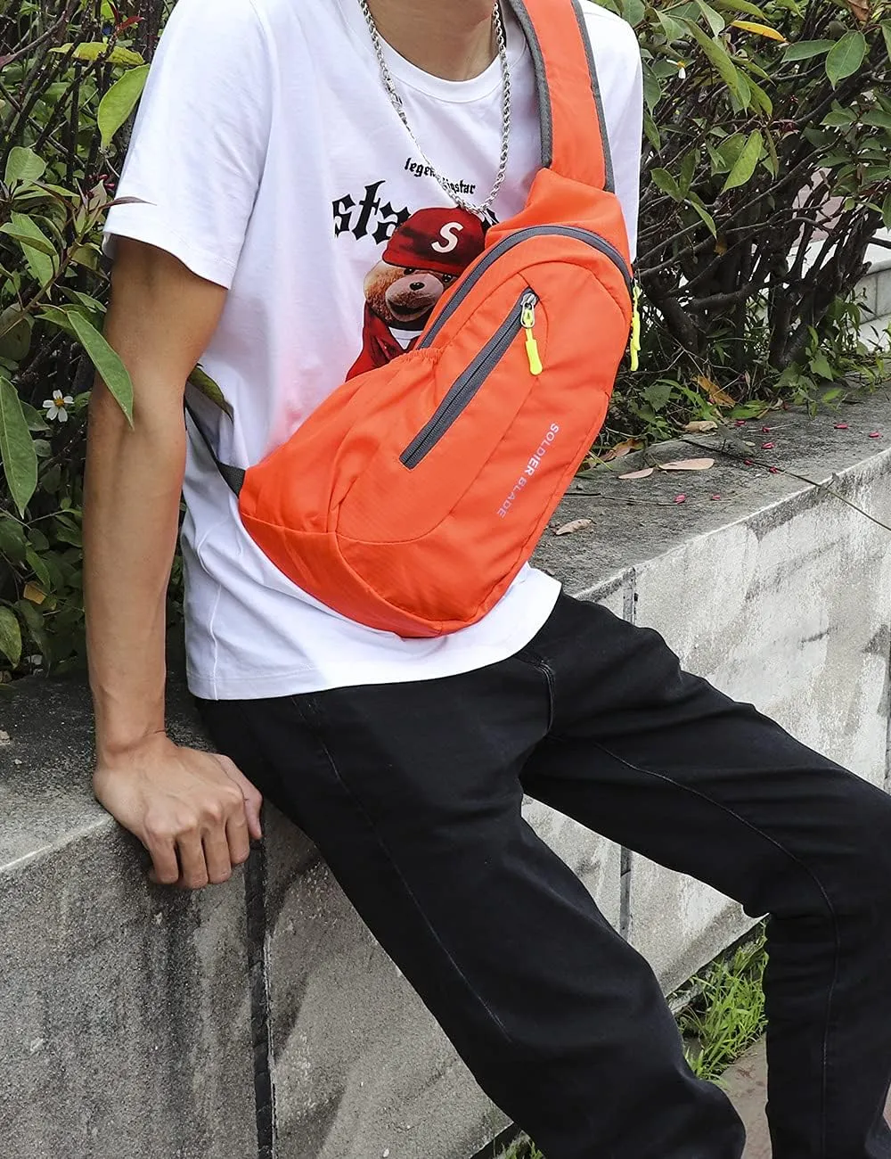 Sling Bag Crossbody Backpack for Men Womens, Chest Bag Backpack, Shoulder bag Gym Cycling Traveling Outdoor Sports
