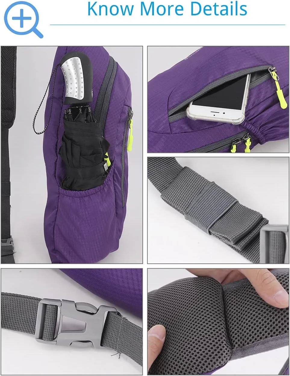 Sling Bag Crossbody Backpack for Men Womens, Chest Bag Backpack, Shoulder bag Gym Cycling Traveling Outdoor Sports