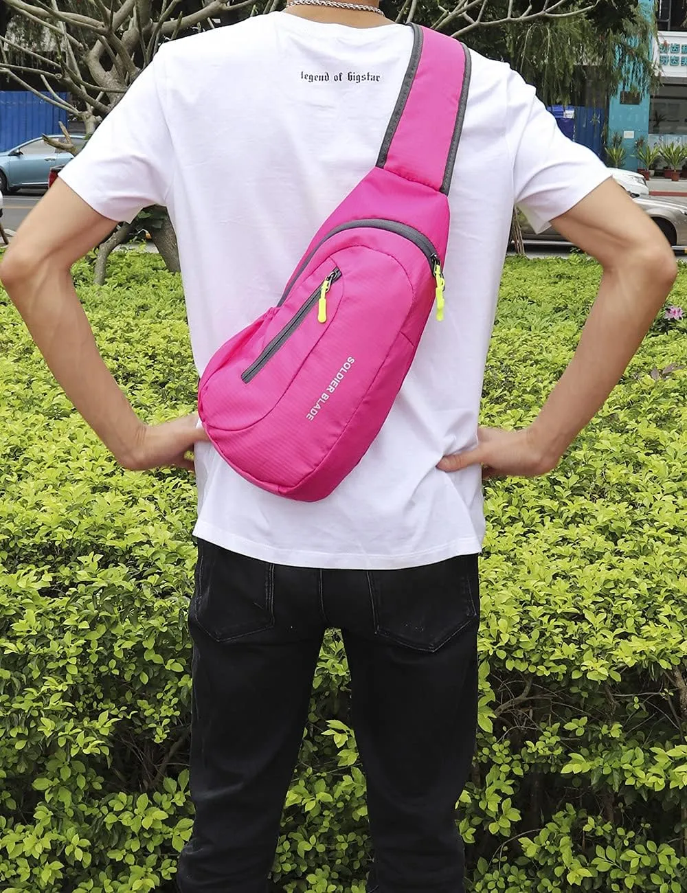 Sling Bag Crossbody Backpack for Men Womens, Chest Bag Backpack, Shoulder bag Gym Cycling Traveling Outdoor Sports