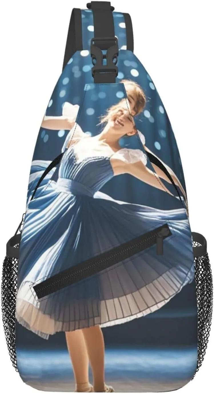 Sling Bag for Men Women Crossbody Backpack Dancer Crossbody Bag Chest Bag for Travel Sport