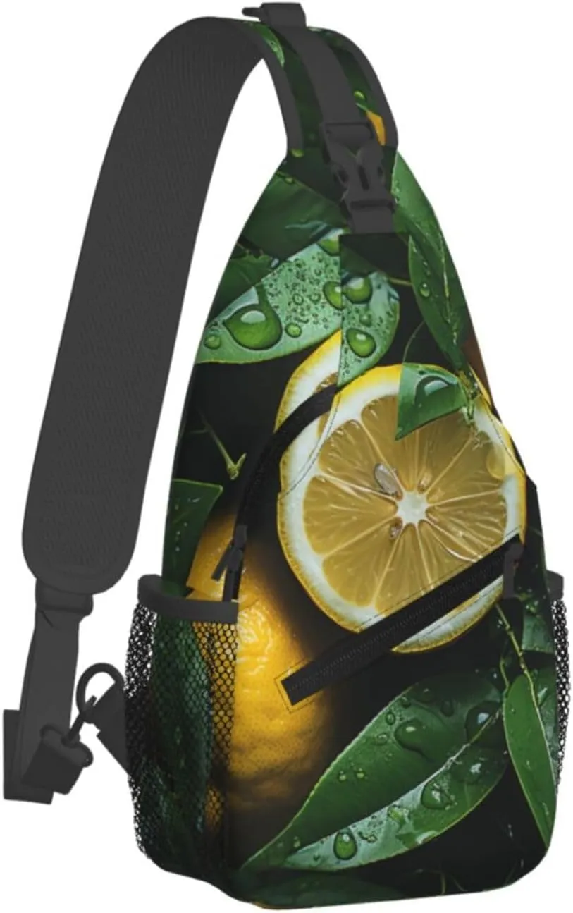 Sling Bag for Women Men Crossbody Bag Sling Backpack Giraffe among flowers Cross Body Bag Adjustable Chest Bag