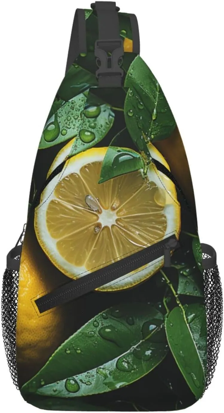 Sling Bag for Women Men Crossbody Bag Sling Backpack Giraffe among flowers Cross Body Bag Adjustable Chest Bag