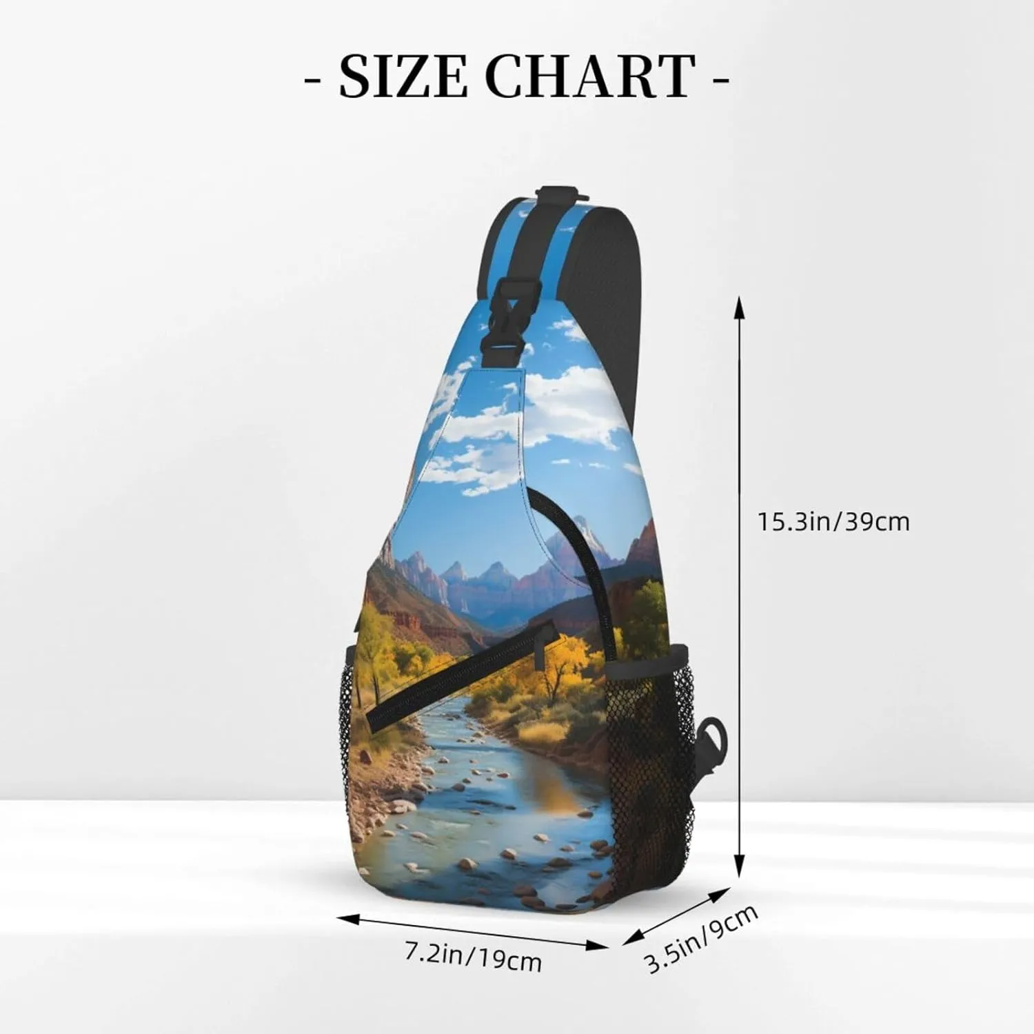 Sling Bag for Women Men Crossbody Bag Sling Backpack Zion national park Cross Body Bag Adjustable Chest Bag