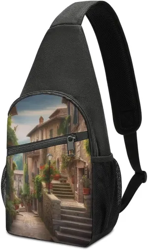 Sling Bags Italy Tuscan Crossbody Bag for Women Men Cross Body Bag for Travel Hiking Shopping