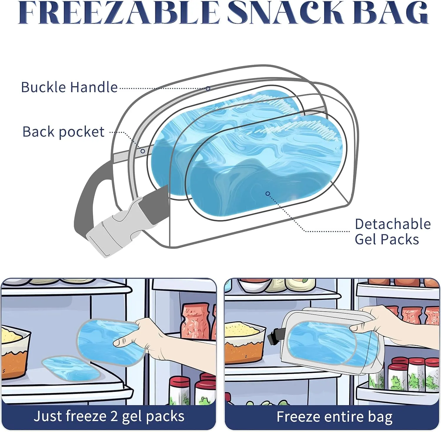 Small Cooler Bag Freezable Lunch Bag for Work School Travel,Leak-proof Small Lunch Bag,Small Insulated Bag For Kids/Adults,Freezer Lunch Bags,Freezable Snack Bag,Mini Lunch Bag Fit For Yogurt