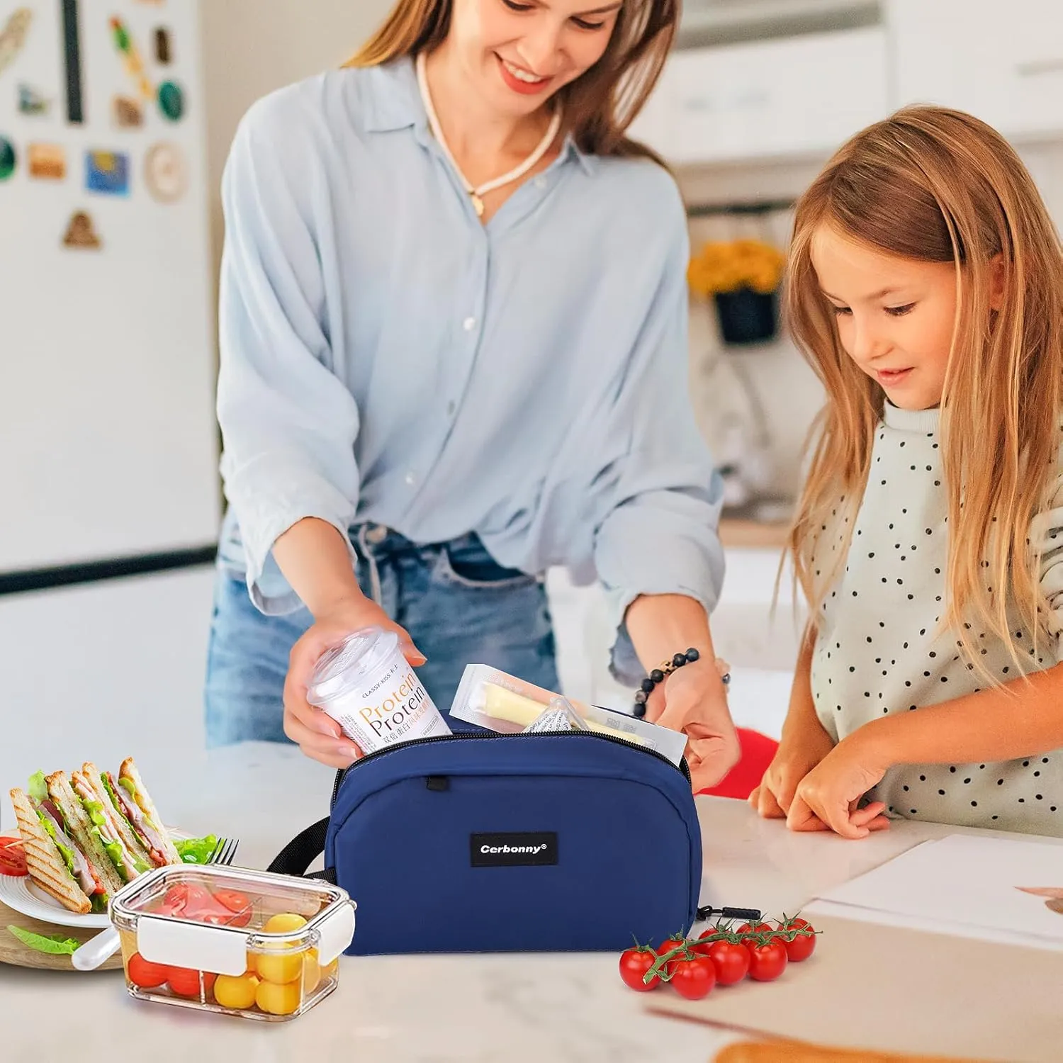 Small Cooler Bag Freezable Lunch Bag for Work School Travel,Leak-proof Small Lunch Bag,Small Insulated Bag For Kids/Adults,Freezer Lunch Bags,Freezable Snack Bag,Mini Lunch Bag Fit For Yogurt