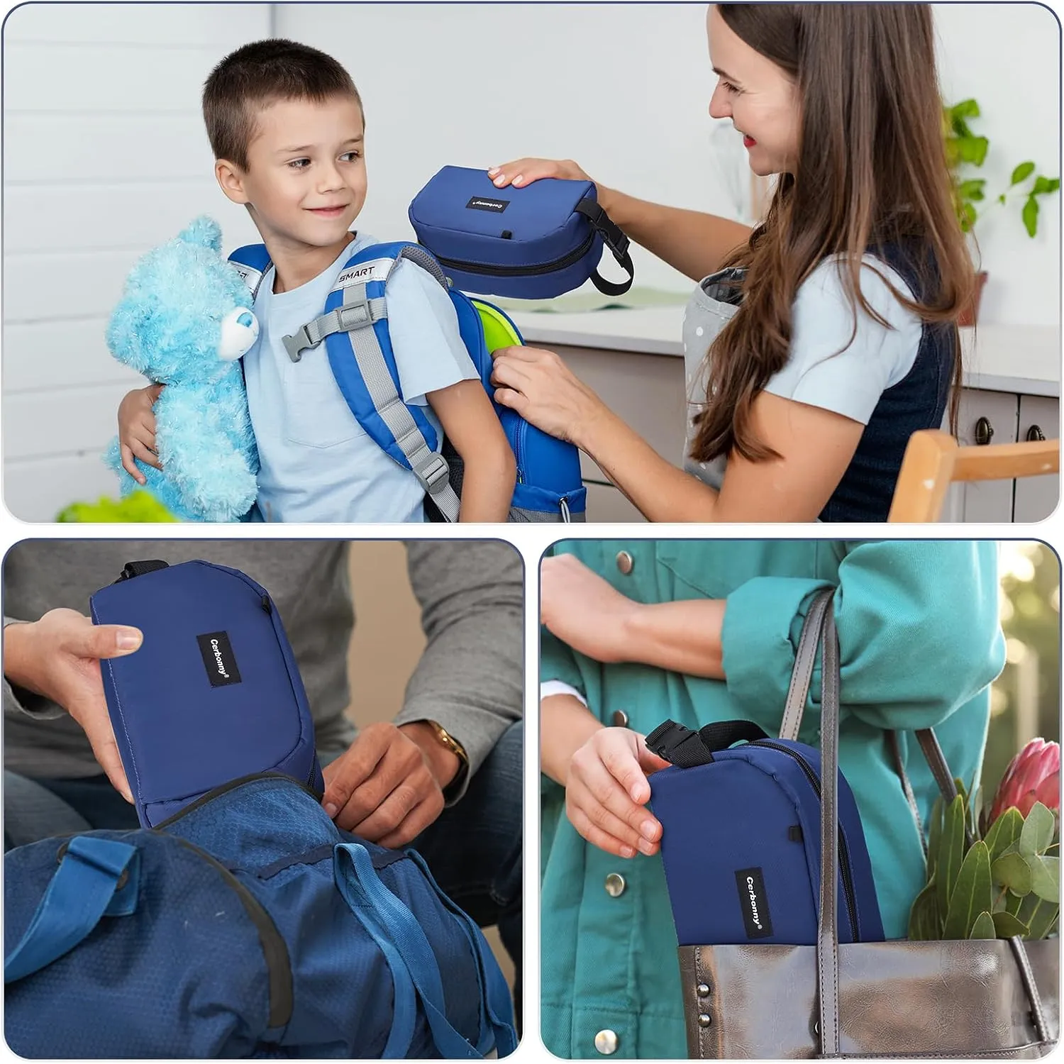 Small Cooler Bag Freezable Lunch Bag for Work School Travel,Leak-proof Small Lunch Bag,Small Insulated Bag For Kids/Adults,Freezer Lunch Bags,Freezable Snack Bag,Mini Lunch Bag Fit For Yogurt