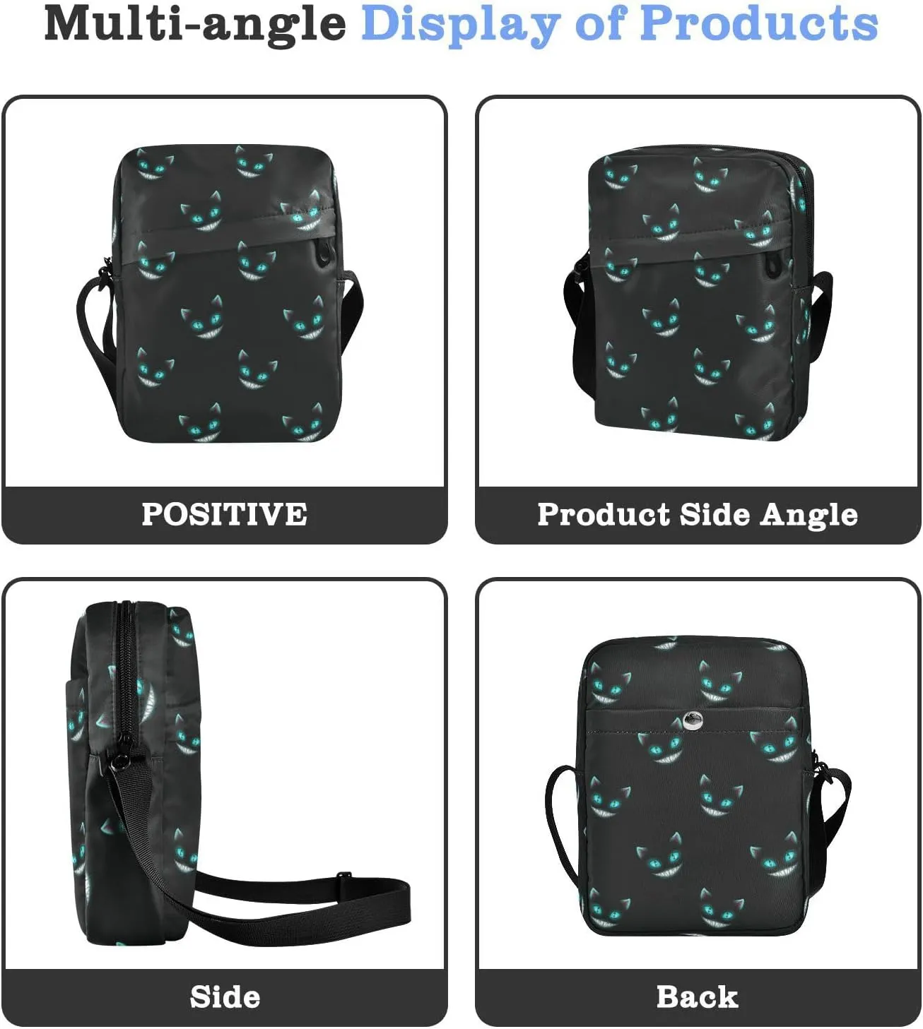 Small Crossbody Bag for Men Women Mini Messenger Bag Shoulder Handbag With Adjustable Straps