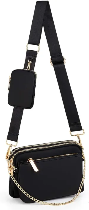 Small Crossbody Bags for Women 3 in 1 Trendy Shoulder Fashion Designer Mini Cute Sling Chest Bag