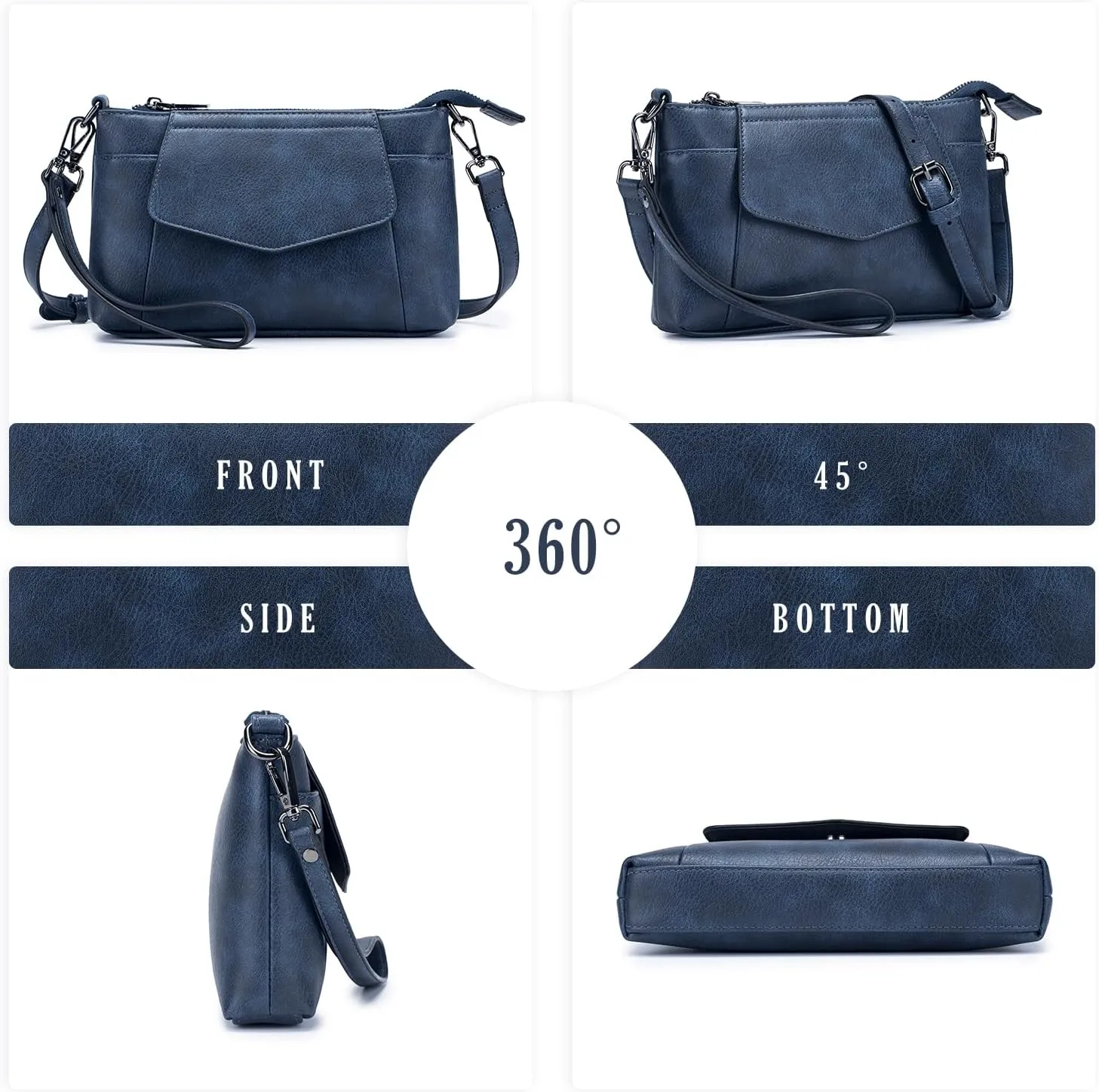 Small Crossbody Bags for Women, Cell Phone Bag Mini Over Wristlets Handbag Wallet Purse with Card Slots