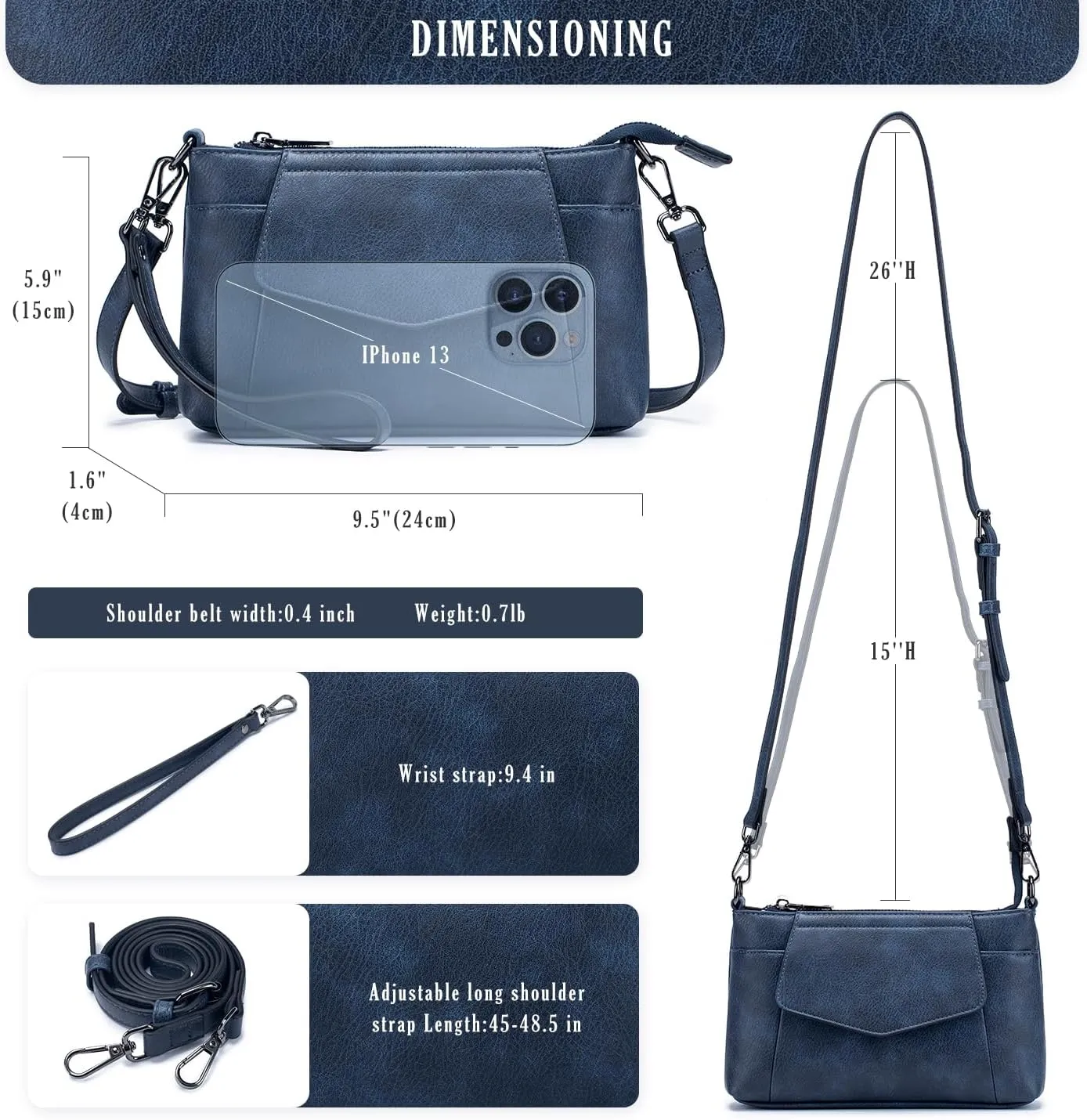Small Crossbody Bags for Women, Cell Phone Bag Mini Over Wristlets Handbag Wallet Purse with Card Slots