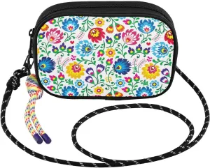 Small Crossbody Bags Polish Folk Art Floral Pattern Small Lightweight Cell Phone Purse