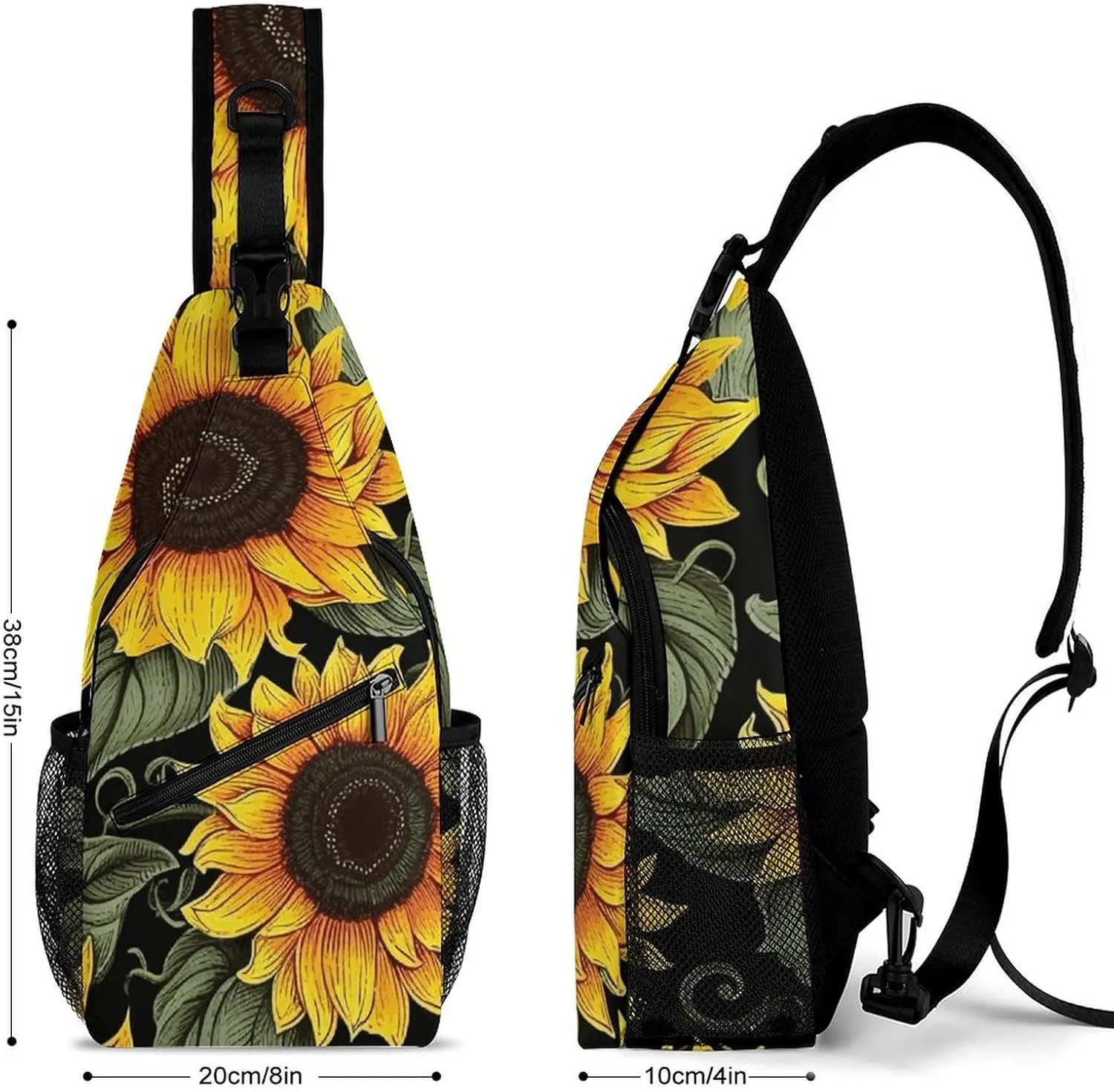 Small Crossbody Sling Backpack Dark And Light Colors Chest Bags for Traveling Chest Fashion Shoulder Bag