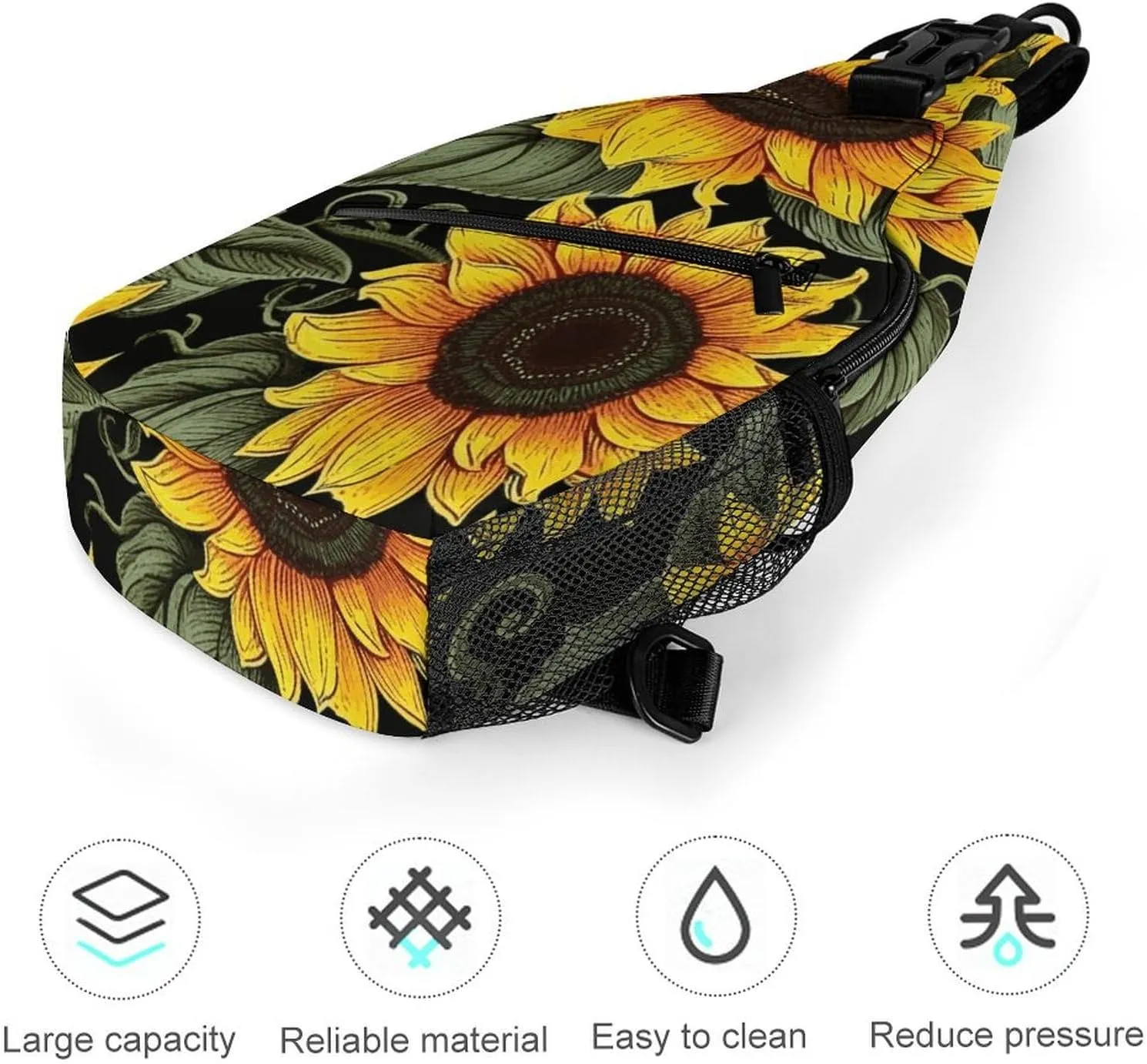 Small Crossbody Sling Backpack Dark And Light Colors Chest Bags for Traveling Chest Fashion Shoulder Bag
