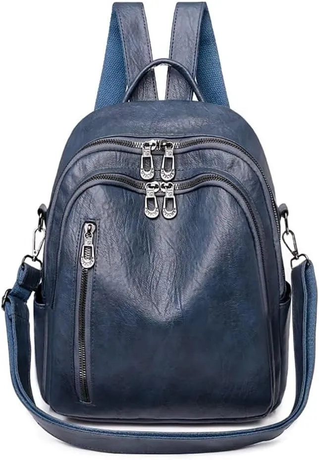 Soft Leather Backpack Purse for Women Convertible Rucksack Designer Shoulder Bag Waterproof Travel Satchel Bag Daypack
