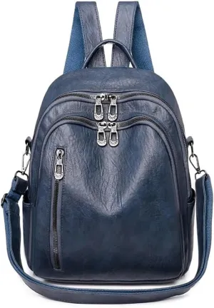 Soft Leather Backpack Purse for Women Convertible Rucksack Designer Shoulder Bag Waterproof Travel Satchel Bag Daypack