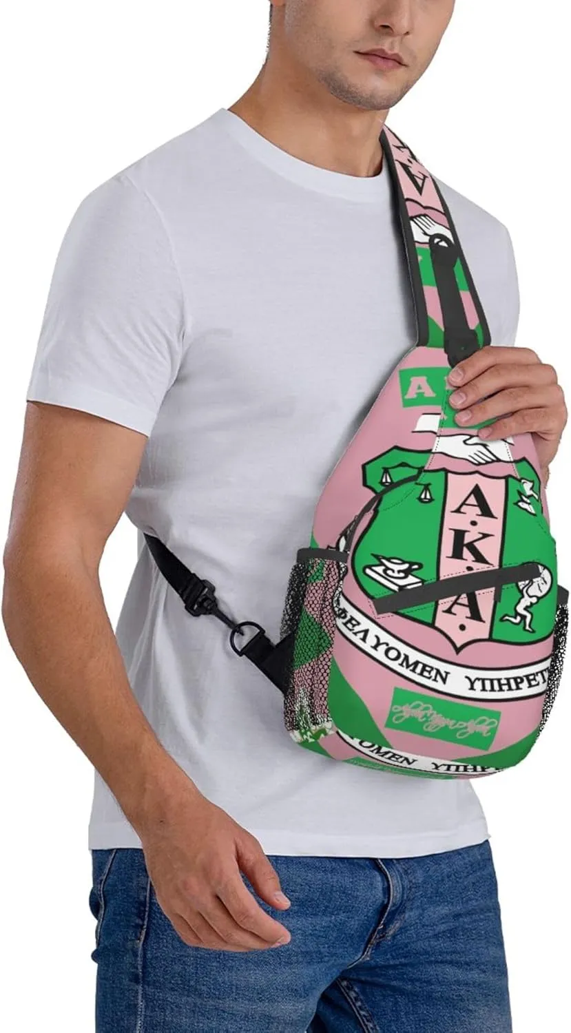 Sorority Gifts Unisex Crossbody Backpack Sling Bag chest bag for Hiking Traveling Outdoor Daypack