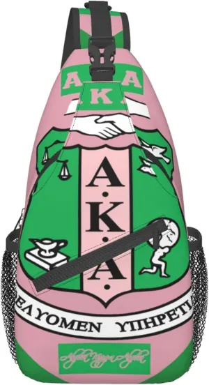Sorority Gifts Unisex Crossbody Backpack Sling Bag chest bag for Hiking Traveling Outdoor Daypack