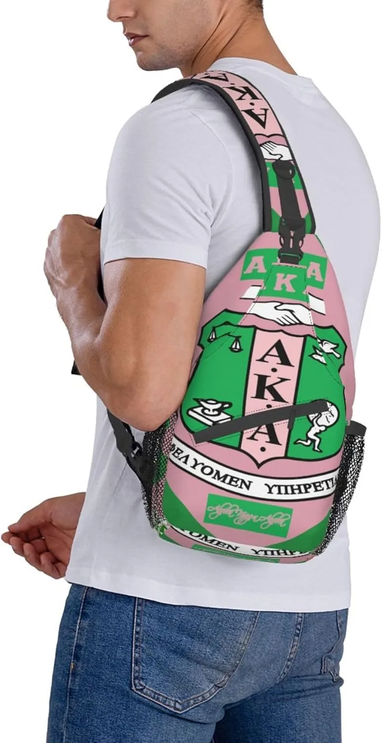 Sorority Gifts Unisex Crossbody Backpack Sling Bag chest bag for Hiking Traveling Outdoor Daypack