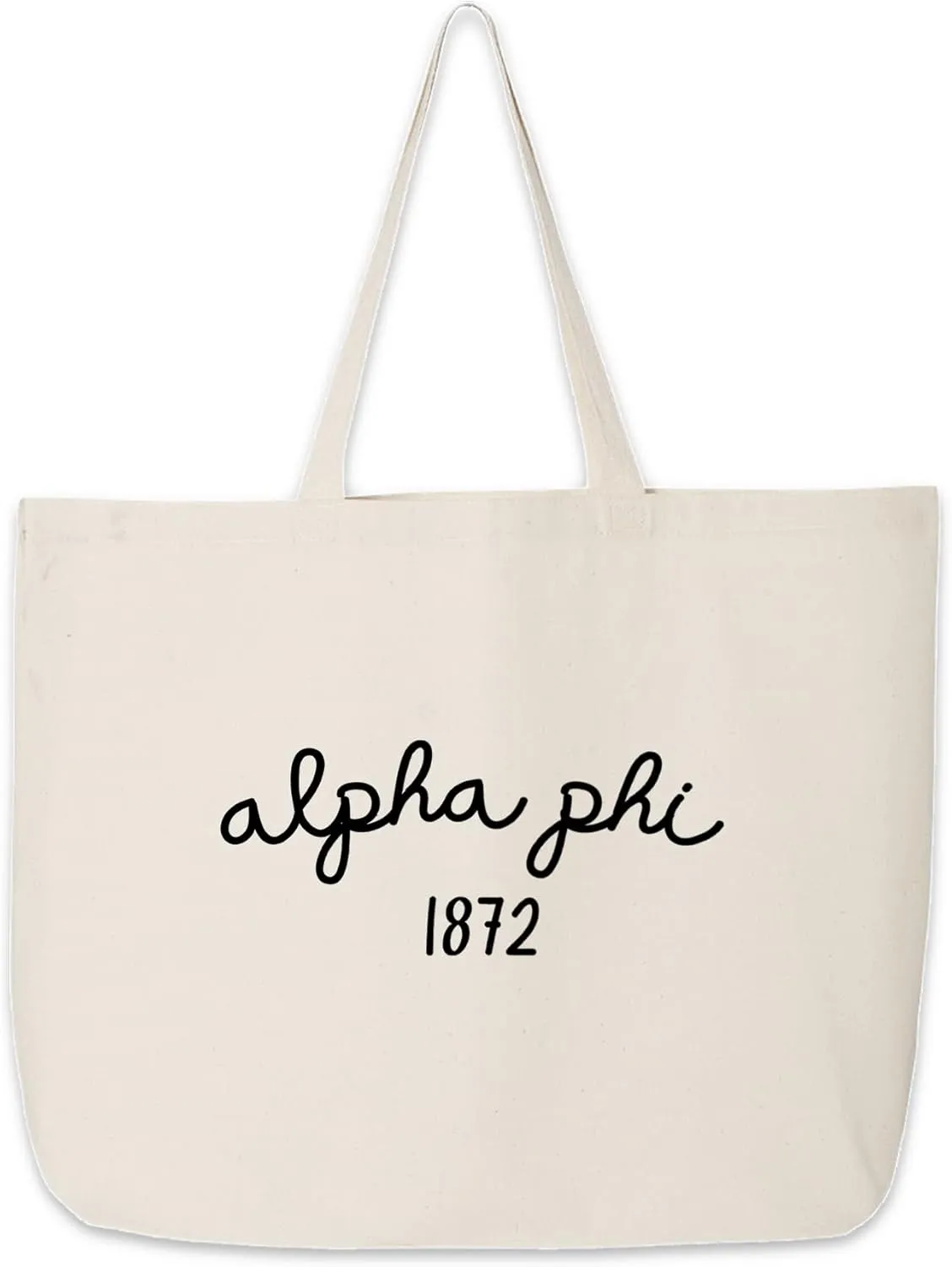 Sorority Tote Bag - Personalized Canvas Greek Life Gift for Big Little, Bid Day, Recruitment, and Everyday Use