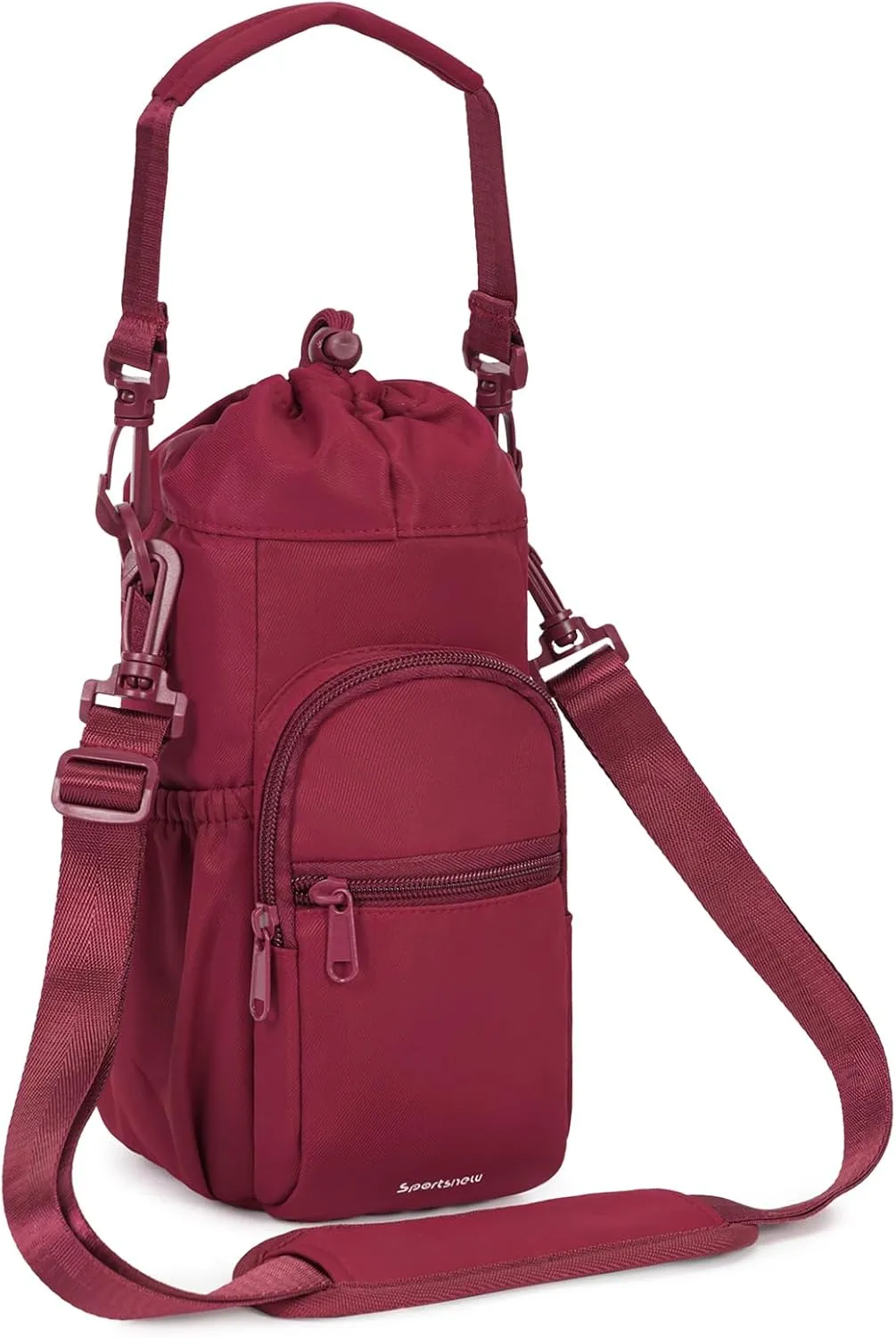 sportsnew Water Bottle Holder with Strap 32oz 40oz Insulated Water Bottle Carrier Sling Bag with Phone Pocket Crossbody