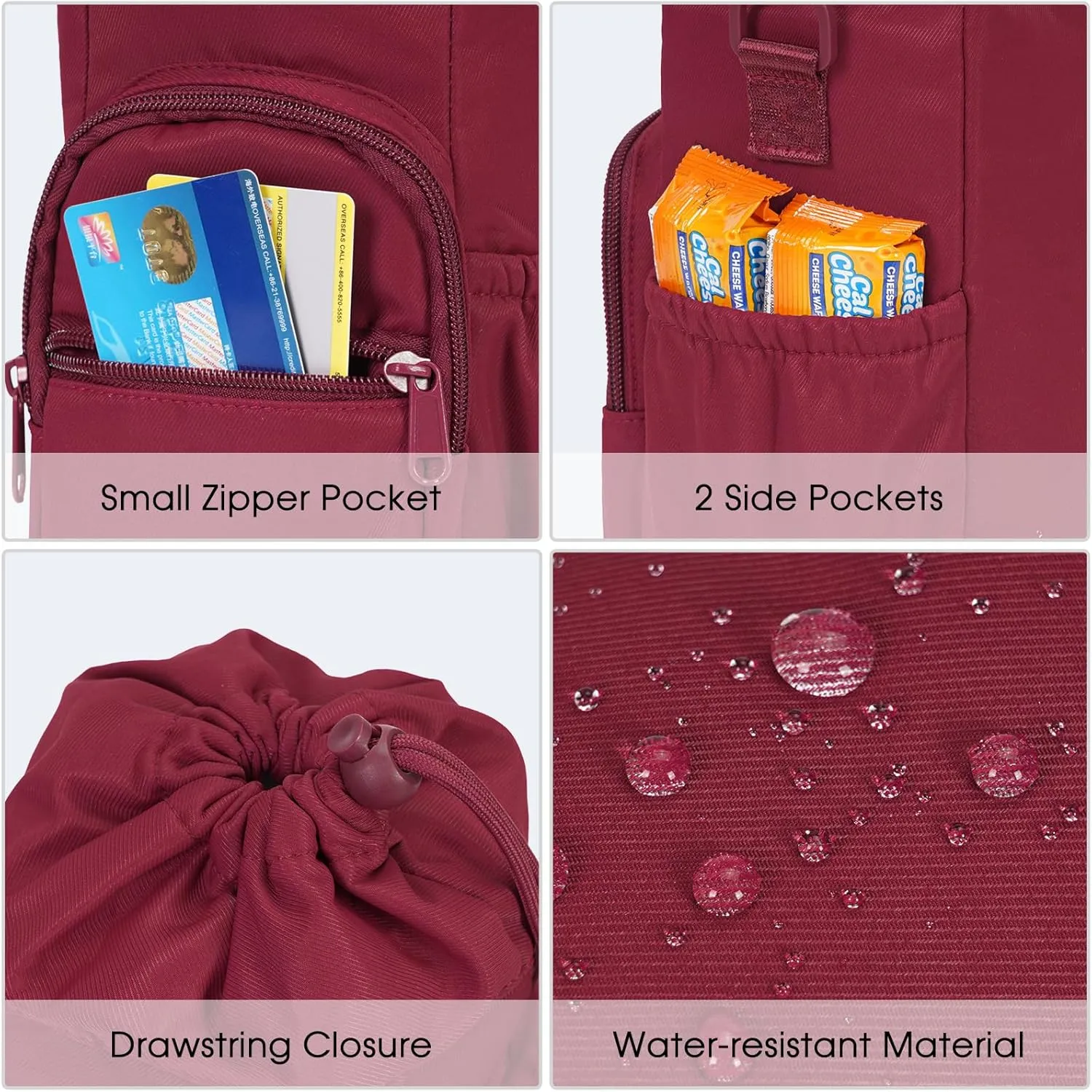 sportsnew Water Bottle Holder with Strap 32oz 40oz Insulated Water Bottle Carrier Sling Bag with Phone Pocket Crossbody
