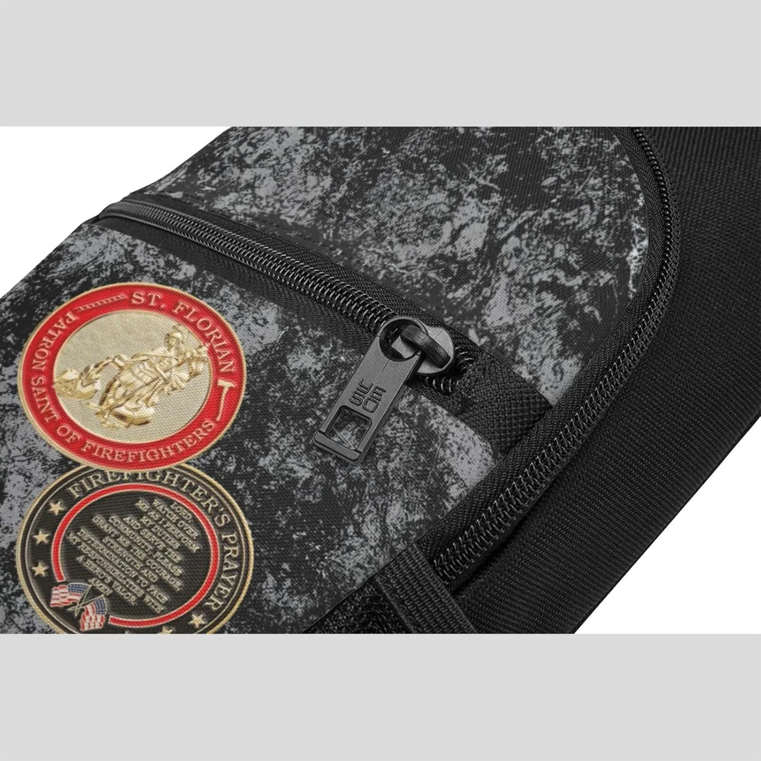 St Florian Patron Saint of Firefighters with Hero's Sling Bag Crossbody Backpack Shoulder Casual Daypack Bags for Men Women