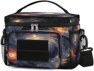 Star Motion Vortex Tactical Lunch Box for Men Insulated Lunch Bag Women Large Lunchbox Cooler Bag with Adjustable Shoulder Strap Leakproof Lunch Totes Bag for Work Park Picnic
