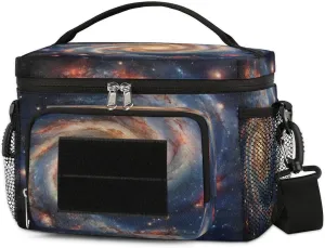 Starry Motion Tactical Lunch Box for Men Insulated Lunch Bag Women Large Lunchbox Cooler Bag with Adjustable Shoulder Strap Leakproof Lunch Totes Bag for Work Park Picnic