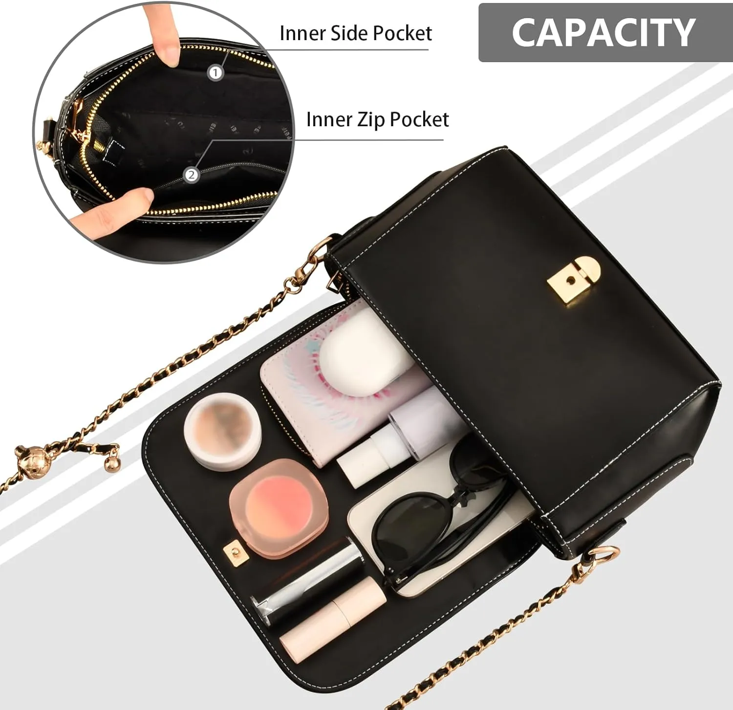 Starry Night with Sand and Moon Pu Leather Shoulder Bag for Women, Shoulder Bags for Women, Leather Shoulder Bags