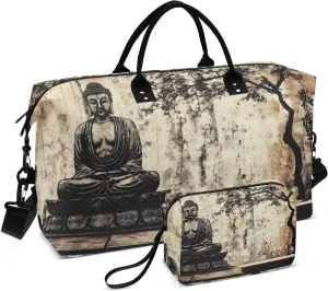 Statue Vintage Tree Large Travel Duffel Bag, Sports Tote Gym Bags, Shoulder Weekender Overnight Bags for Women Men