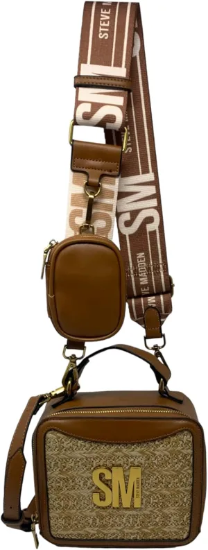 Steve Madden BElizza Convertible Crossbody Bag (Cognac)