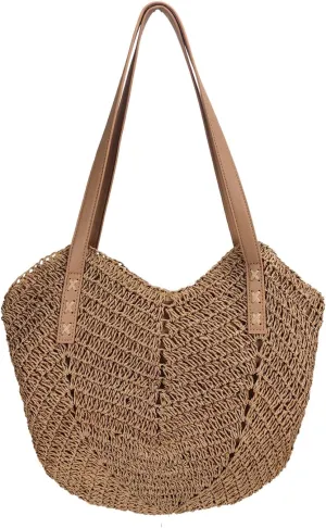 Straw Beach Tote Bag, Large Capacity Boho Woven Bags, Summer Beach Clutches Bags for Women