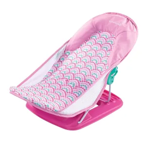 Summer Infant Deluxe Baby Bath Seat, Adjustable Support for Sink or Bathtub, Includes 3 Reclining Positions - Bubble Waves