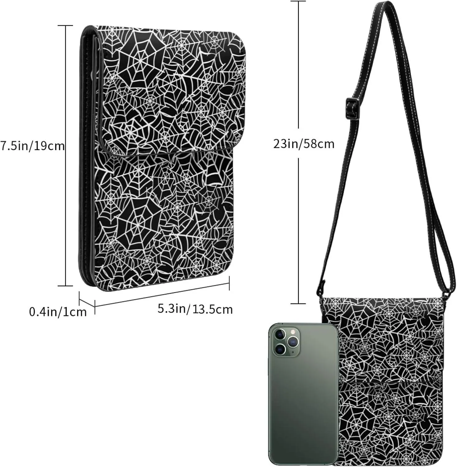 Sunflower Leather Crossbody Cell Phone Purse Small Wallet Bags Adjustable Phone Bag for Women