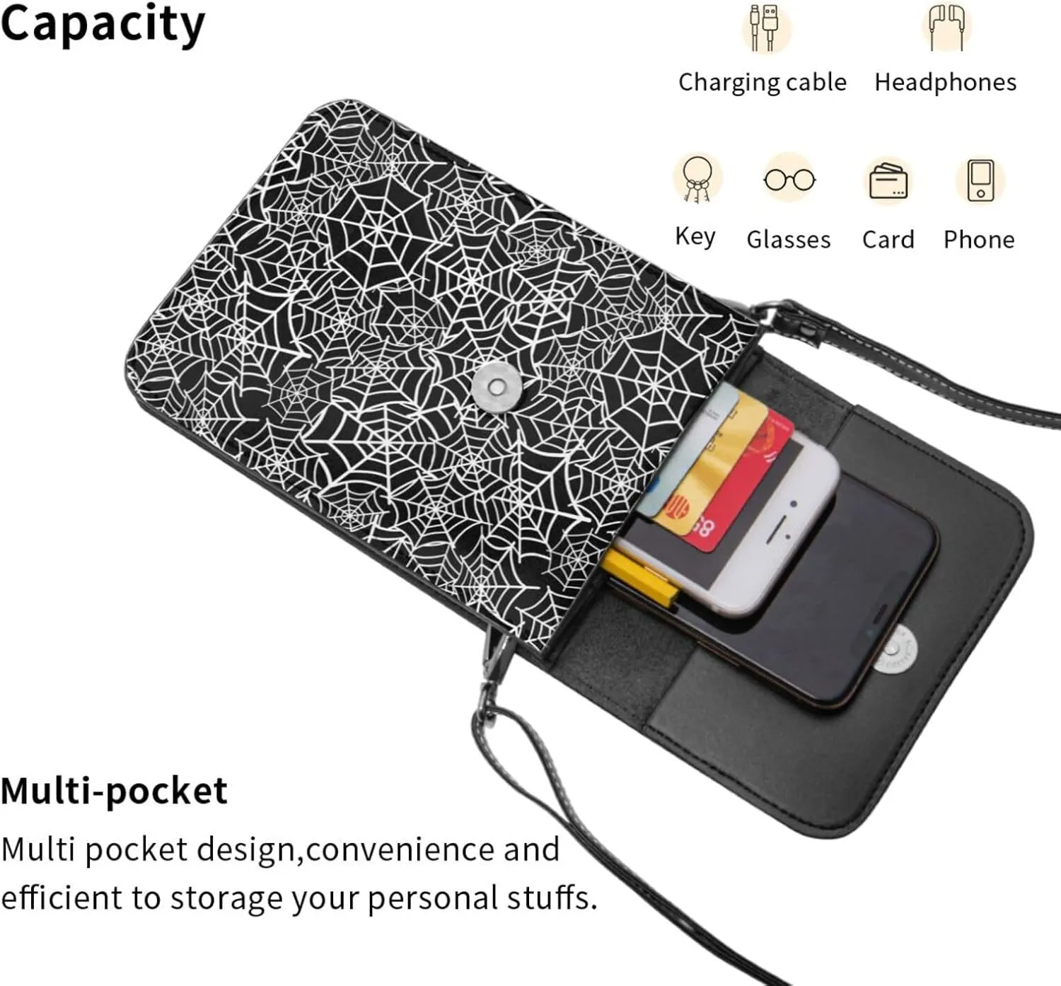 Sunflower Leather Crossbody Cell Phone Purse Small Wallet Bags Adjustable Phone Bag for Women