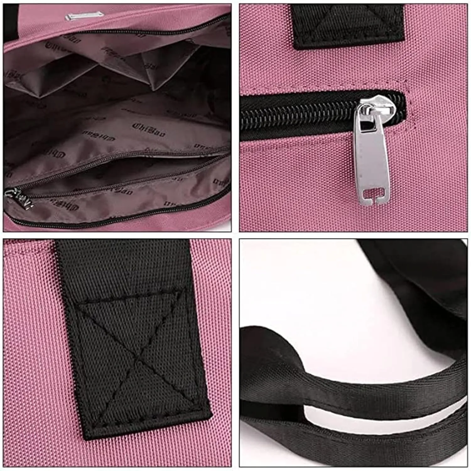 Symmetryup Shoulder Bag, Large Capacity Water Repellent Multi Pocket Nylon Shoulder Bag, Waterproof Crossbody Handbags