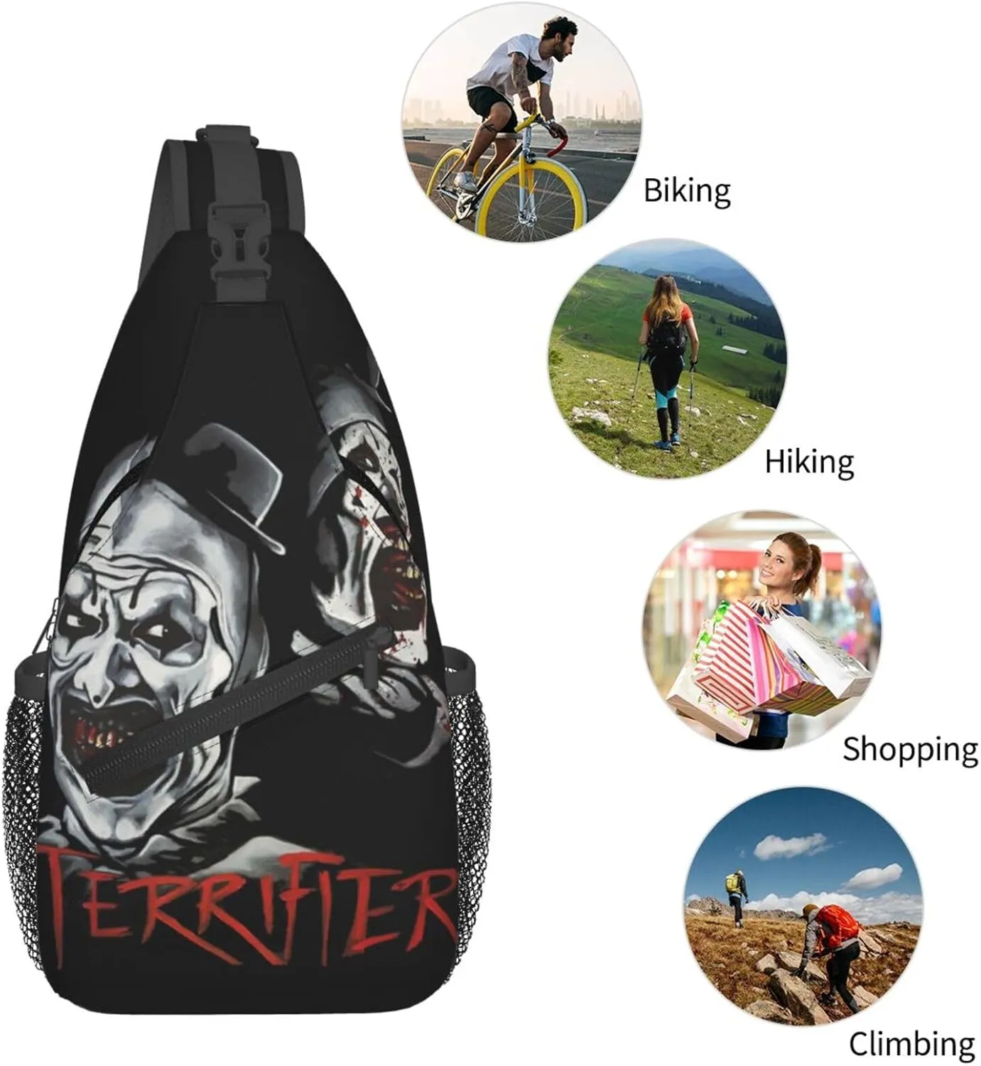 T-errifier crossbody sling backpack sling bag multipurpose travel